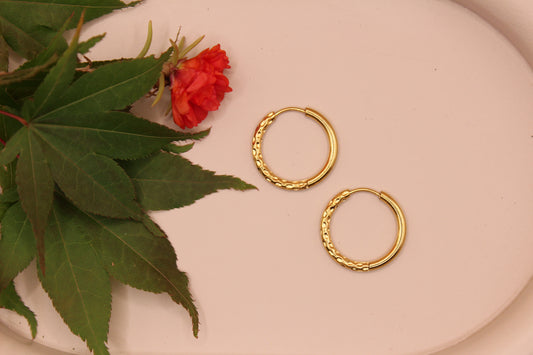 Créole Ronde Martelée Réversible 2.5 cm